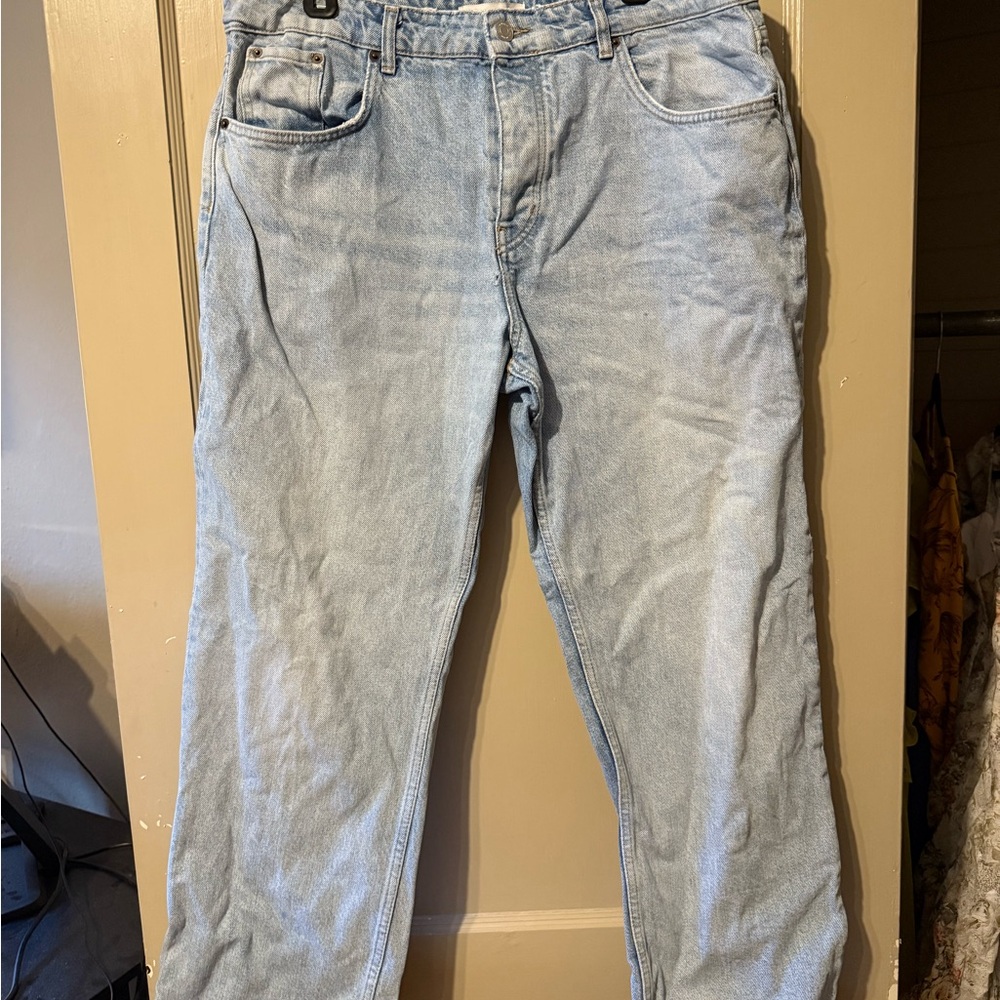 Light Blue Denim ZARA High waisted